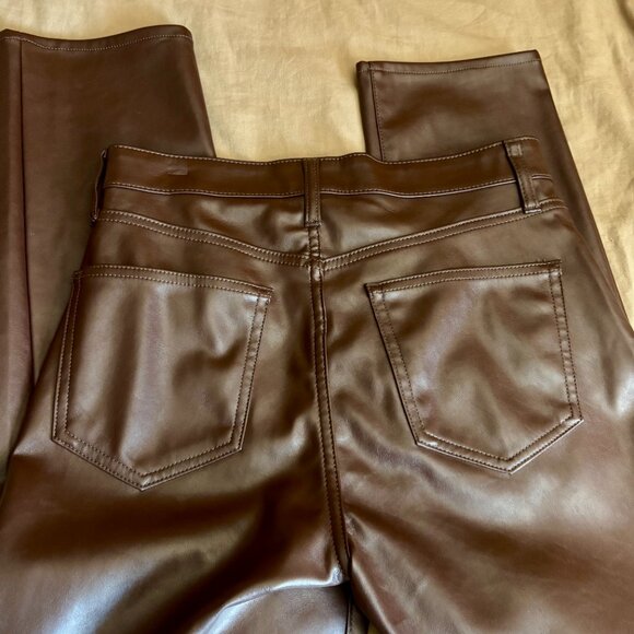 Gap Leather Straight Leg Pants - Picture 4 of 5
